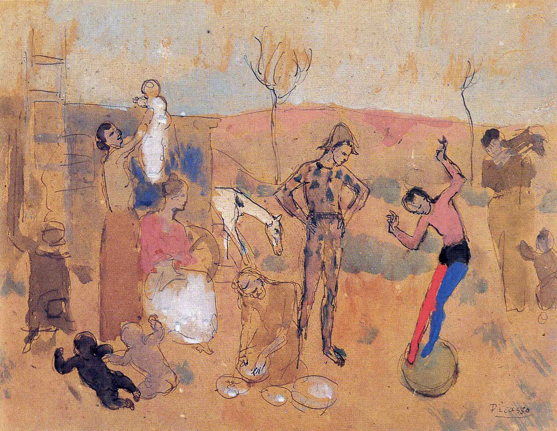 Picasso Family of jugglers 1905